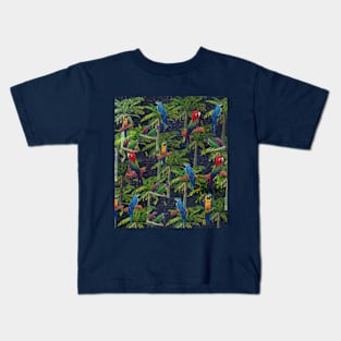 Macaw Hawaiian art Kids T-Shirt